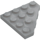 LEGO Medium Stone Gray Wedge Plate 4 x 4 Corner (30503)