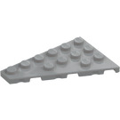 LEGO Medium steingrå Kile Plate 4 x 6 Vinge Venstre (48208)