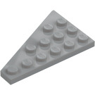 LEGO Medium steingrå Kile Plate 4 x 6 Vinge Høyre (48205)