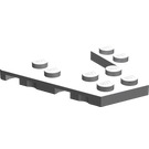 LEGO Medium Stone Gray Wedge Plate 4 x 6 with 2 x 2 Cutout (29172 / 47407)