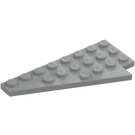 LEGO Medium Stone Gray Wedge Plate 4 x 8 Wing Left with Underside Stud Notch (3933 / 45174)