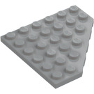 LEGO Gris piedra medio Cuña Placa 6 x 6 Esquina (6106)