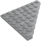 LEGO Medium Stone Gray Wedge Plate 8 x 8 Corner (30504)