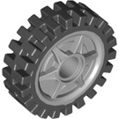 LEGO Wheel Ø24 x 7 with Black Tire (74214)