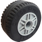 LEGO Medium Stone Gray Wheel Rim Ø18 x 14 with Pin Hole with Tire Ø30.4 x 14 (Thick Rubber)