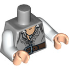 LEGO Gris pierre moyen Will Turner Torse (973 / 76382)