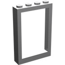 LEGO Medium Stone Gray Window Frame 1 x 4 x 5 with Fixed Glass