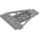 LEGO Mittleres Steingrau Flügel 6 x 8 x 0.7 mit Gitter (30036)