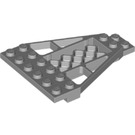 LEGO Medium Stone Gray Wing 6 x 8 x 0.7 with Grille (30036)