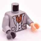 LEGO Medium stengrå Wormtail Torso (973 / 76382)