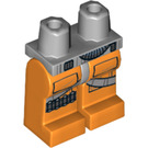 LEGO Gris pierre moyen X-Aile Pilot Les hanches et Orange Jambes avec Quatre Jambe Flares  (3815 / 73623)