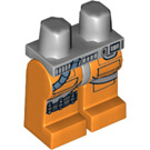 LEGO Medium steengrijs X-Vleugel Piloot Heupen en Oranje Poten met Drie Bullets (3815 / 16007)