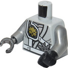 LEGO Mittleres Steingrau Zane - Titanium Ninja Minifig Torso (973 / 76382)