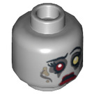 LEGO Medium Stone Gray Zombie Bride Head (Recessed Solid Stud) (3626 / 10869)