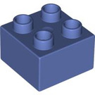 LEGO Medium Violet Duplo Brick 2 x 2 (3437 / 89461)