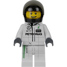 LEGO Mercedes AMG Petronas F1 Race Car Driver with Black Helmet Minifigure