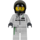 LEGO Mercedes AMG Petronas F1 Race Auto Řidič s Černá Helma Minifigurka