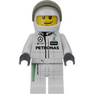 LEGO Mercedes AMG Petronas F1 Race Car Driver with White Helmet Minifigure