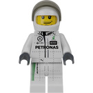 LEGO Mercedes AMG Petronas F1 Race Auto Řidič s Bílá Helma Minifigurka