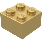 LEGO Metallic Goud Steen 2 x 2 (3003 / 6223)