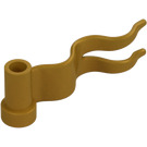 LEGO Oro metallizzato Bandiera 1 x 4 Streamer con onda destra (4495)