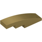 LEGO Metallic goud Helling 1 x 4 Gebogen (11153 / 61678)