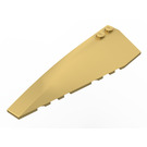 LEGO Metallic Gold Wedge 10 x 3 x 1 Double Rounded Left (50955)