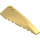 LEGO Metallic Gold Wedge 10 x 3 x 1 Double Rounded Right (50956)