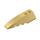LEGO Metallic Gold Wedge 2 x 6 Double Left (5830 / 41748)