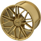 LEGO Metallic Gold Wheel Rim Ø56 x 34 with Spokes (68577)