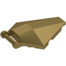 LEGO Metallisk Guld Vindruta 4 x 5 med Handtag (27262 / 35043)