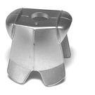 LEGO Metallic zilver Pantser Breastplate met Been Protection (2587 / 33468)