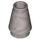 LEGO Metallic Silver Cone 1 x 1 without Top Groove (4589 / 6188)
