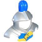 LEGO Metallic Silver Duplo Helmet with Blue Feather (51728 / 51768)
