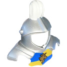 LEGO Metallic Silver Duplo Helmet with White Feather (51728 / 52170)