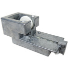 LEGO Metallic zilver Gearbox voor Motor 12 x 4 x 3.3 met Twee Gaten aan Each Kant