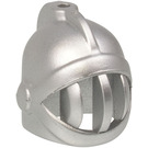 LEGO Metallic zilver Helm met Gezicht Rooster (4503 / 15569)