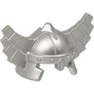 LEGO Silbermetallic Helm mit Wings (60747 / 61846)