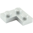 LEGO Argent métallique assiette 2 x 2 Coin (2420)