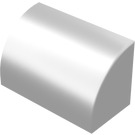 LEGO Argent Métallique Pente 1 x 2 Incurvé (37352 / 98030)