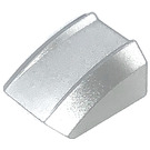 LEGO Metalliskt Silver Backe 1 x 2 x 2 Böjd (30602 / 47904)