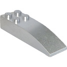 LEGO Metalliskt Silver Backe 2 x 6 Böjd (44126)