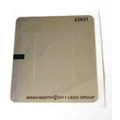 LEGO Metallic Silver Sticker Sheet for Set 5770 (96624)