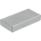 LEGO Metallic Zilver Tegel 1 x 2 met groef (3069 / 30070)