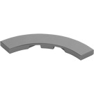 LEGO Metallic Silver Tile 4 x 4 Curved Corner with Cutouts (3477 / 27507)