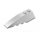 LEGO Metallisk sølv Kile 2 x 6 Dobbel Venstre (5830 / 41748)