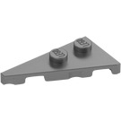 LEGO Metalliskt Silver Kil Platta 2 x 4 Vinge Vänster (65429)