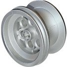 LEGO Metallic Silver Wheel Rim Ø36.8 x 26 VR (6595 / 23243)