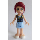 LEGO Mia, Bright Light Blue Skirt, Dark Blue Vest Top Minifigure