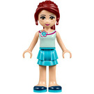 LEGO Mia, Medium Azure Layered Kjol, Ljus Aqua Topp Minifigur